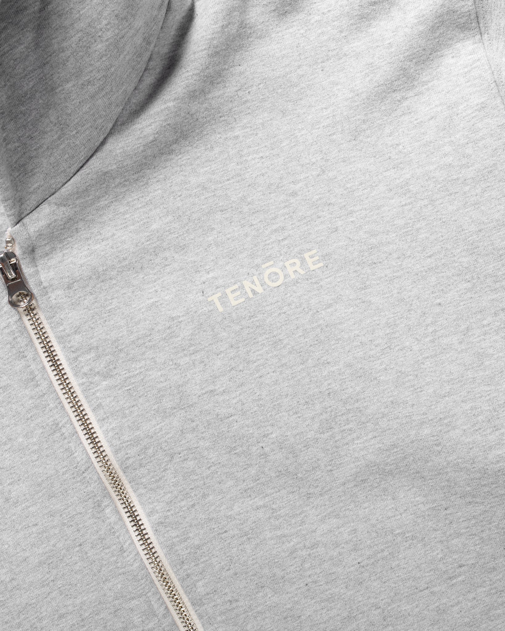 Logo Fleece Zip Hoodie-TENORE