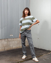 Stripe Tee Wide Band-TENORE
