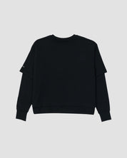 Cropped Double Layer Tee-TENORE