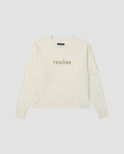 Cropped Double Layer Tee-TENORE