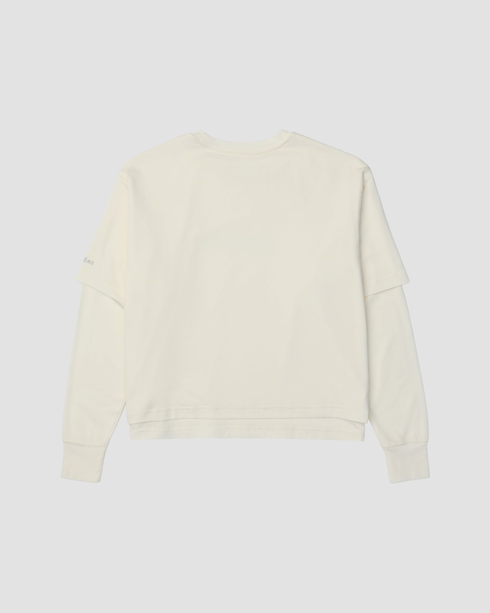 Cropped Double Layer Tee-TENORE