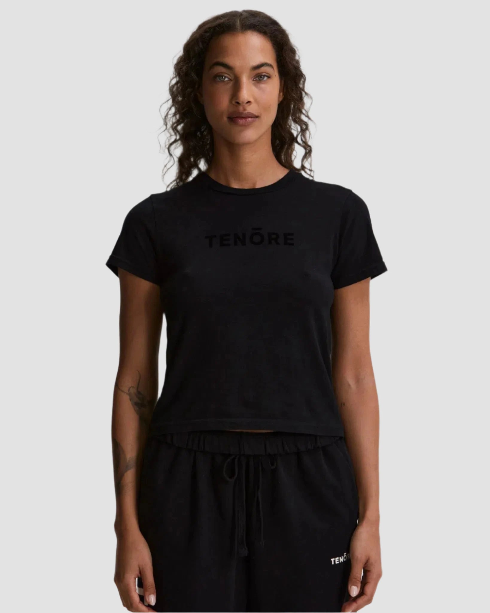 Flock Logo Shrunken Tee-TENORE