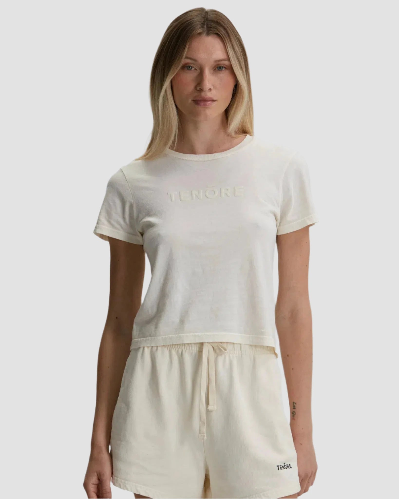 Flock Logo Shrunken Tee-TENORE