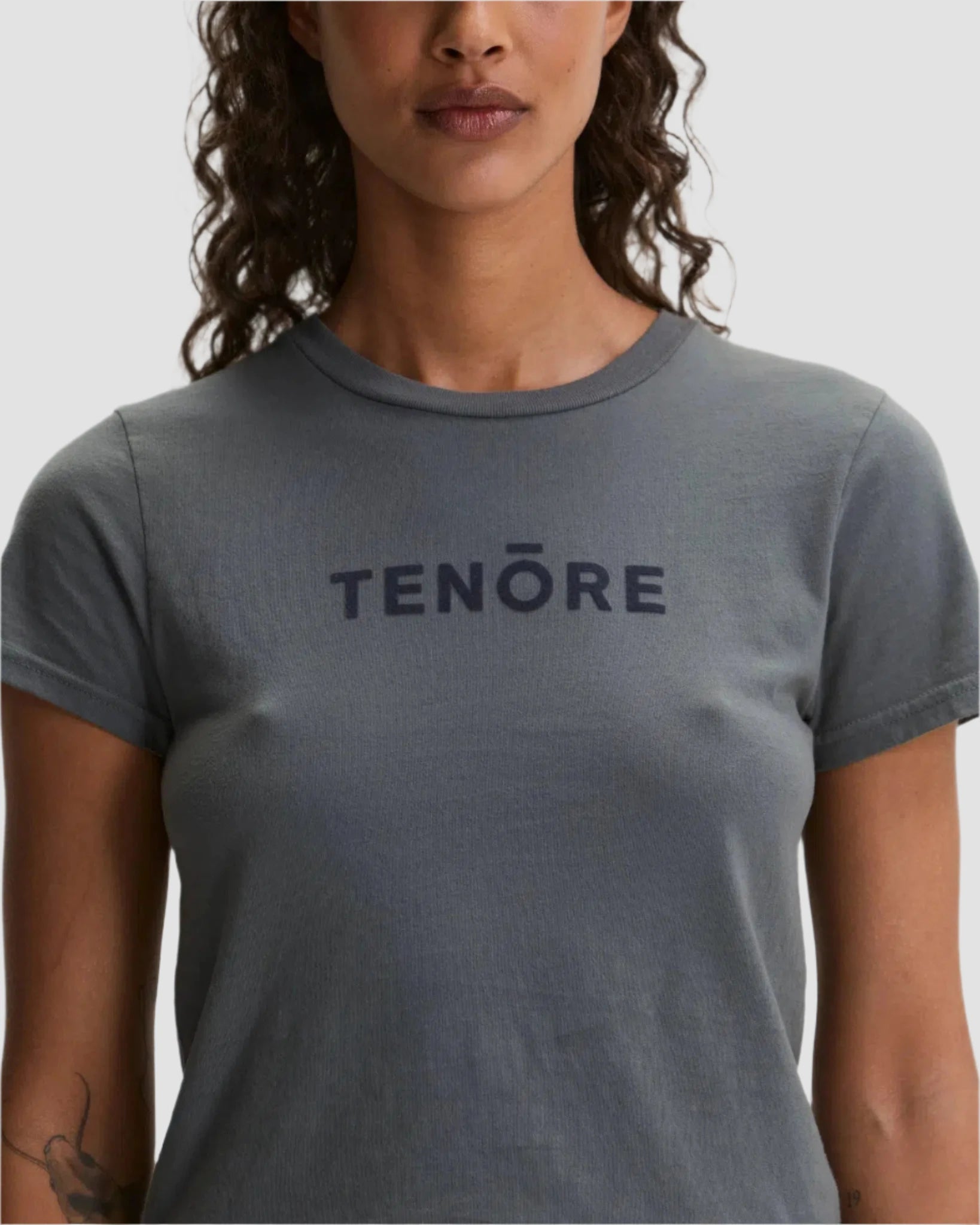 Flock Logo Shrunken Tee-TENORE