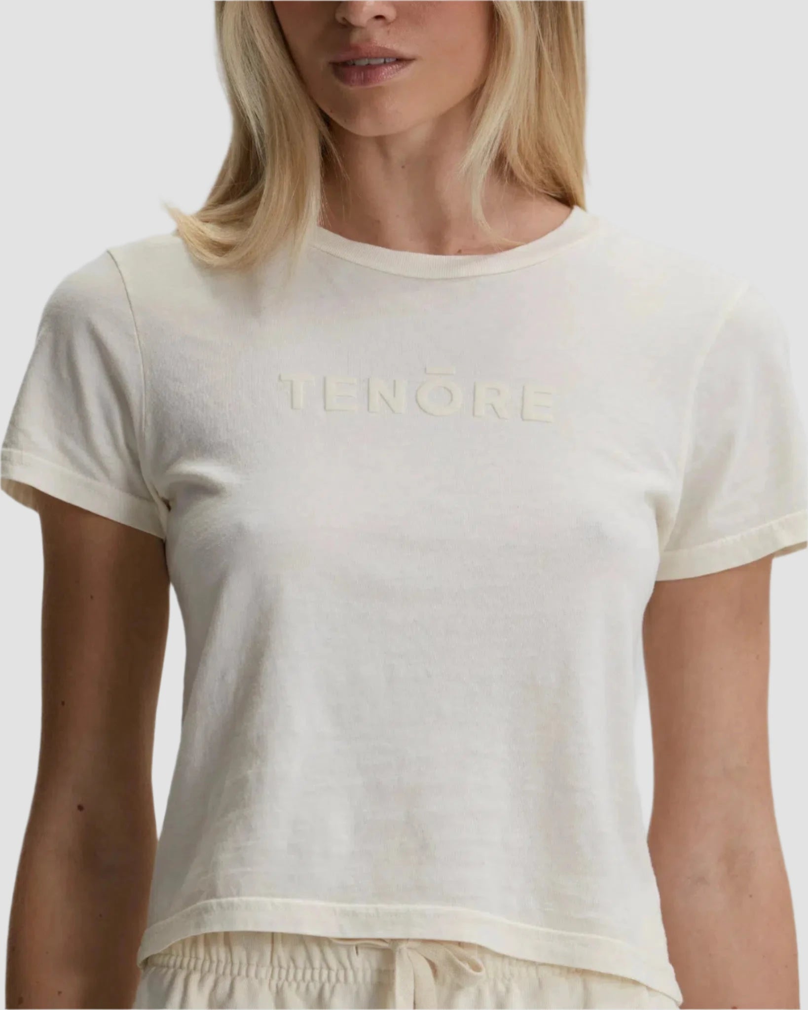 Flock Logo Shrunken Tee-TENORE
