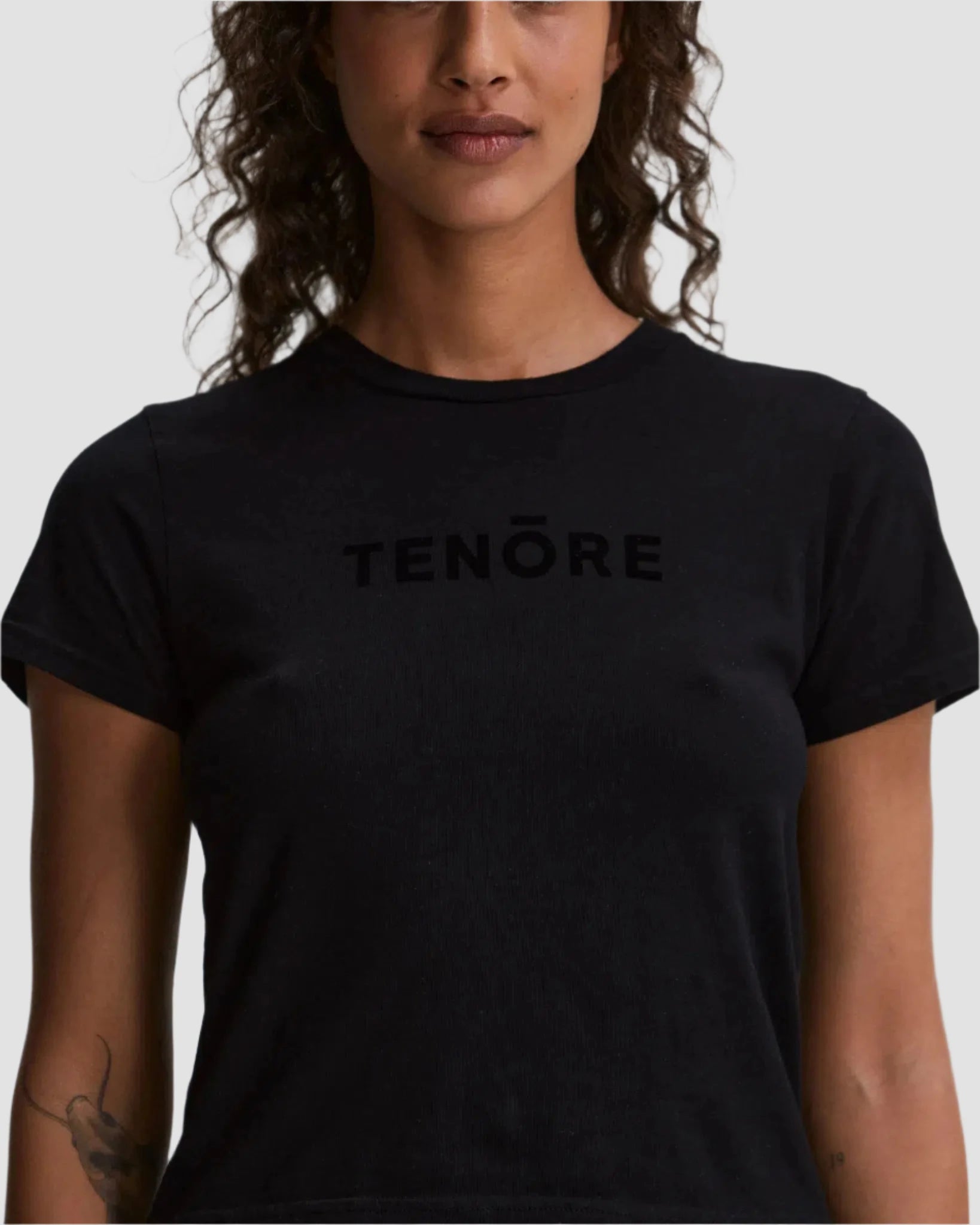 Flock Logo Shrunken Tee-TENORE