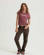 Flock Logo Shrunken Tee-TENORE