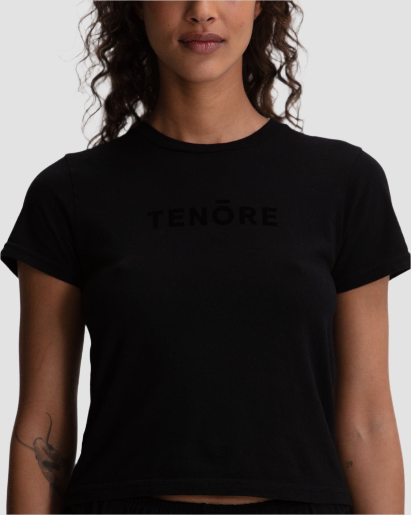 Flock Logo Shrunken Tee-TENORE