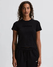 Flock Logo Shrunken Tee-TENORE