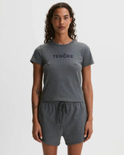 Flock Logo Shrunken Tee-TENORE