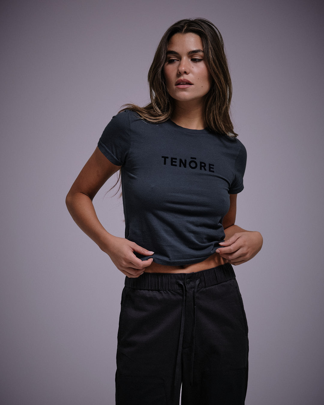 Flock Logo Shrunken Tee-TENORE