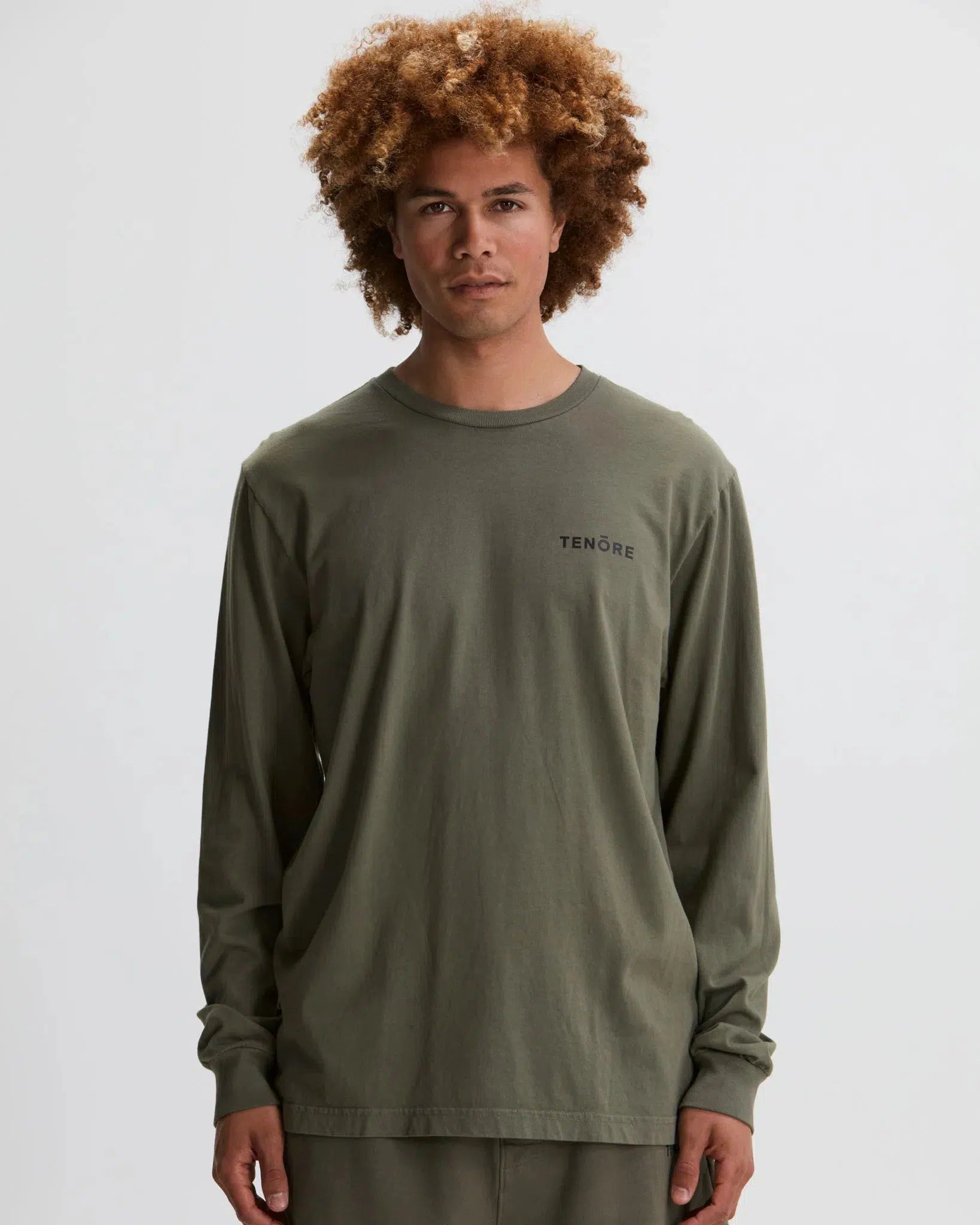 Left Chest Long Sleeve Tee-TENORE