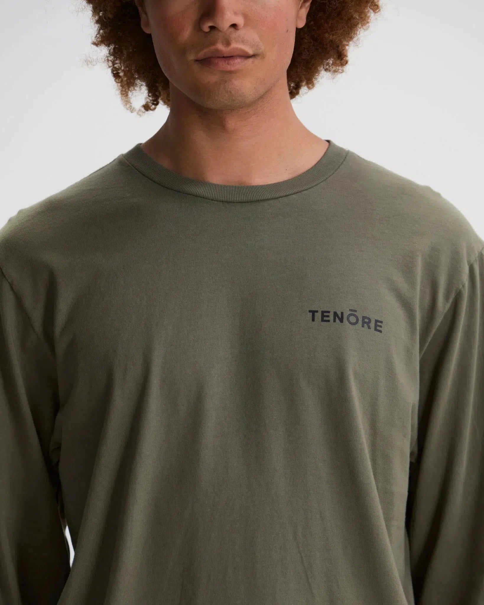 Left Chest Long Sleeve Tee-TENORE