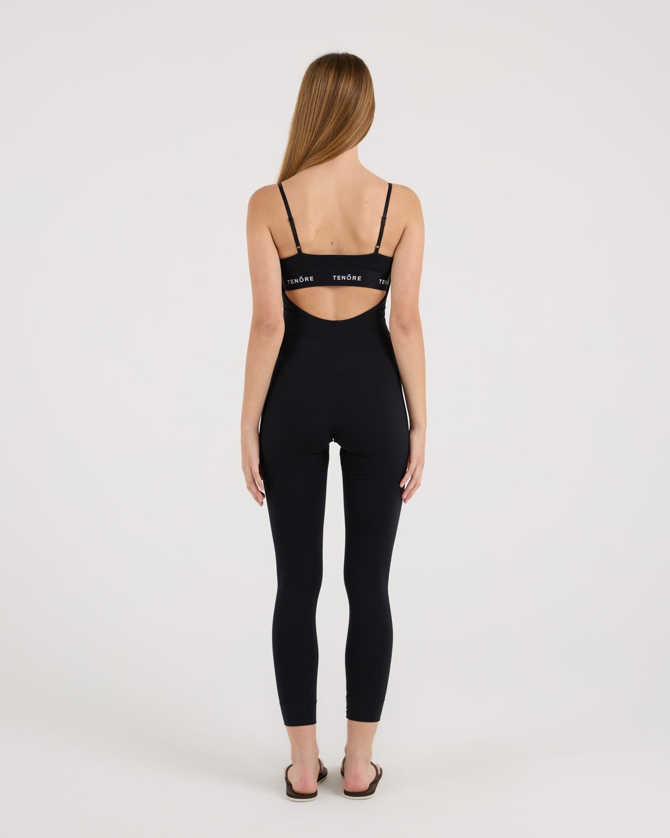 Logo 7/8 Length Bodysuit-TENORE