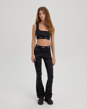Logo Flare Legging-TENORE