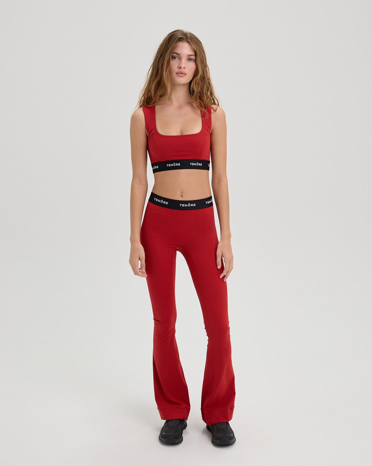 Logo Flare Legging-TENORE