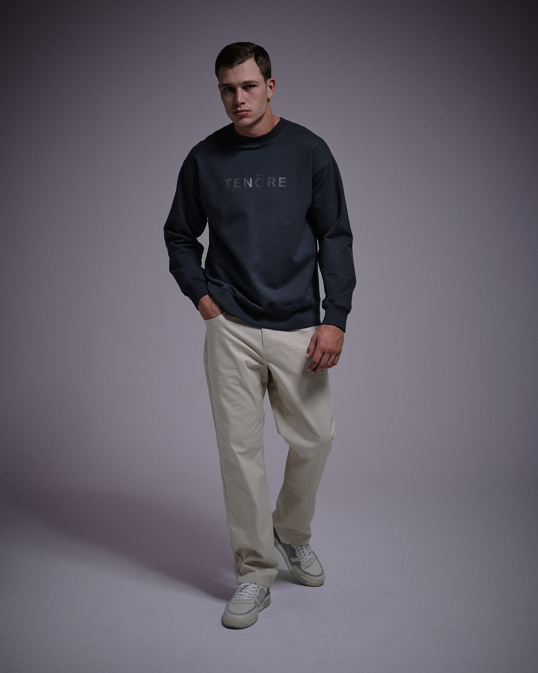 Logo Fleece Crewneck-TENORE