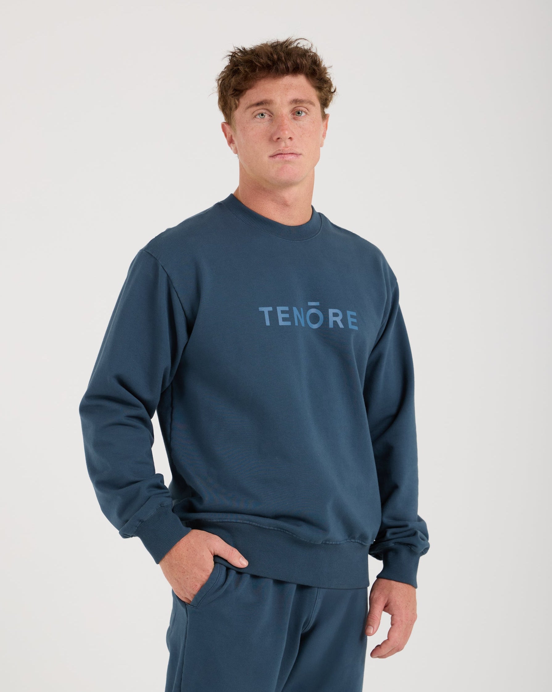 Logo Fleece Crewneck-TENORE
