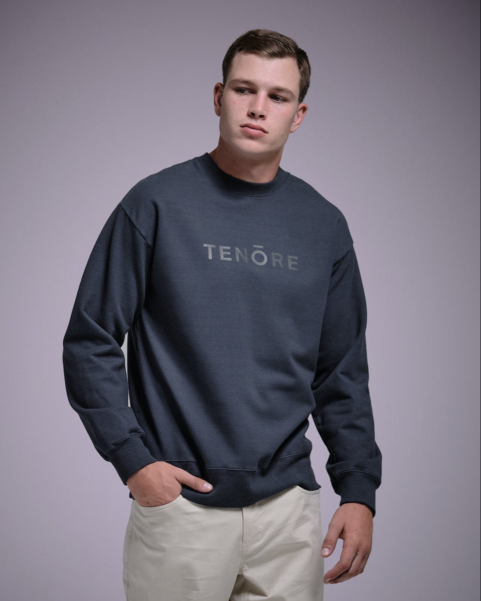 Logo Fleece Crewneck-TENORE