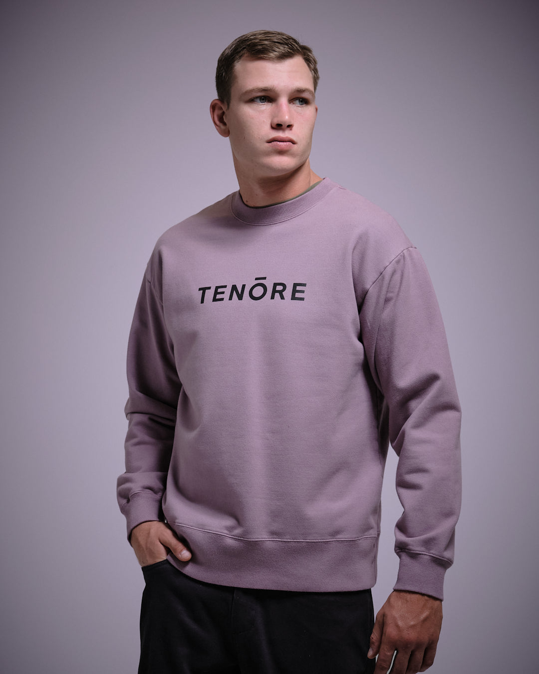 Logo Fleece Crewneck-TENORE