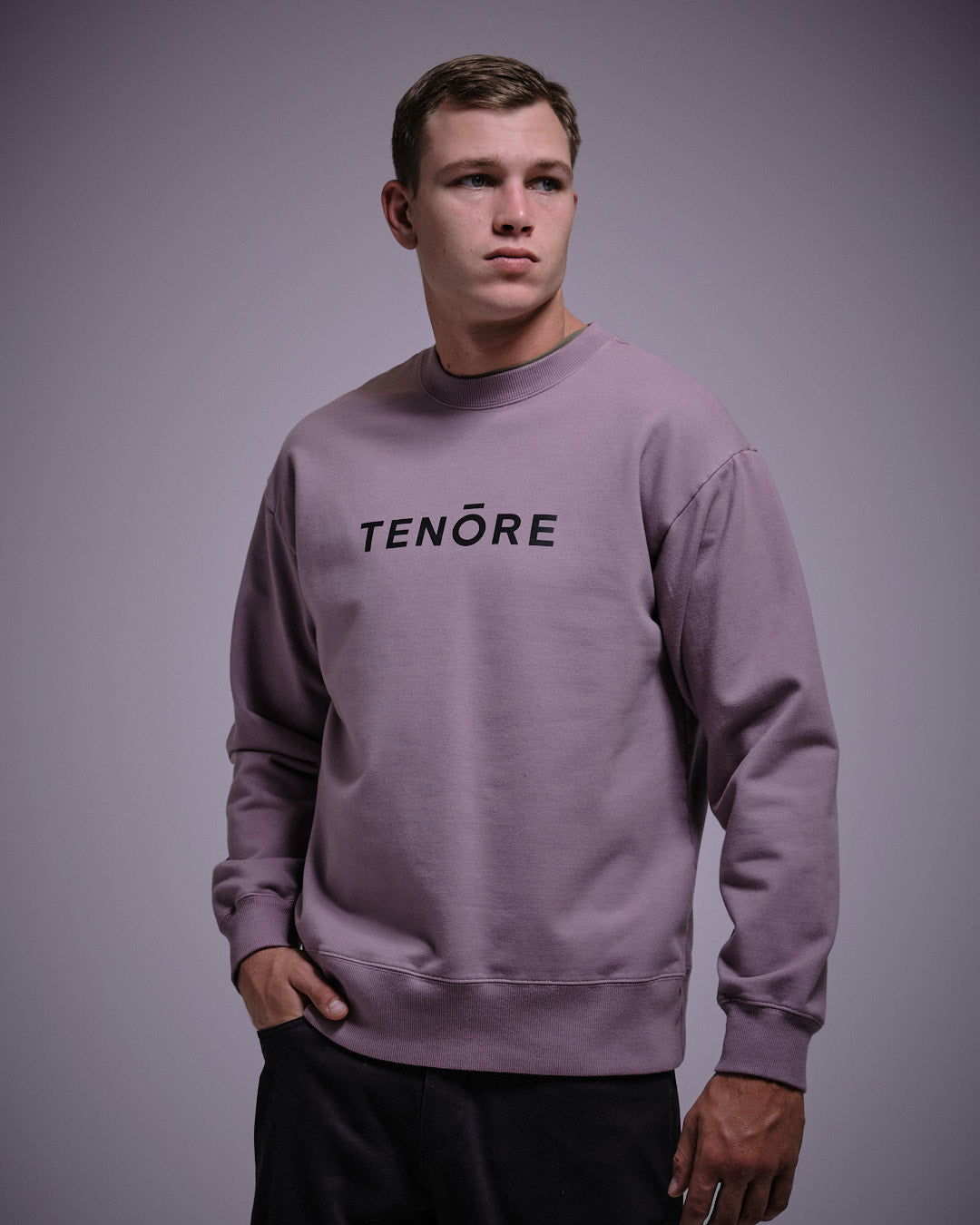 Logo Fleece Crewneck-TENORE