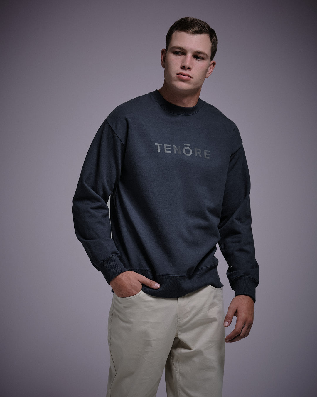 Logo Fleece Crewneck-TENORE