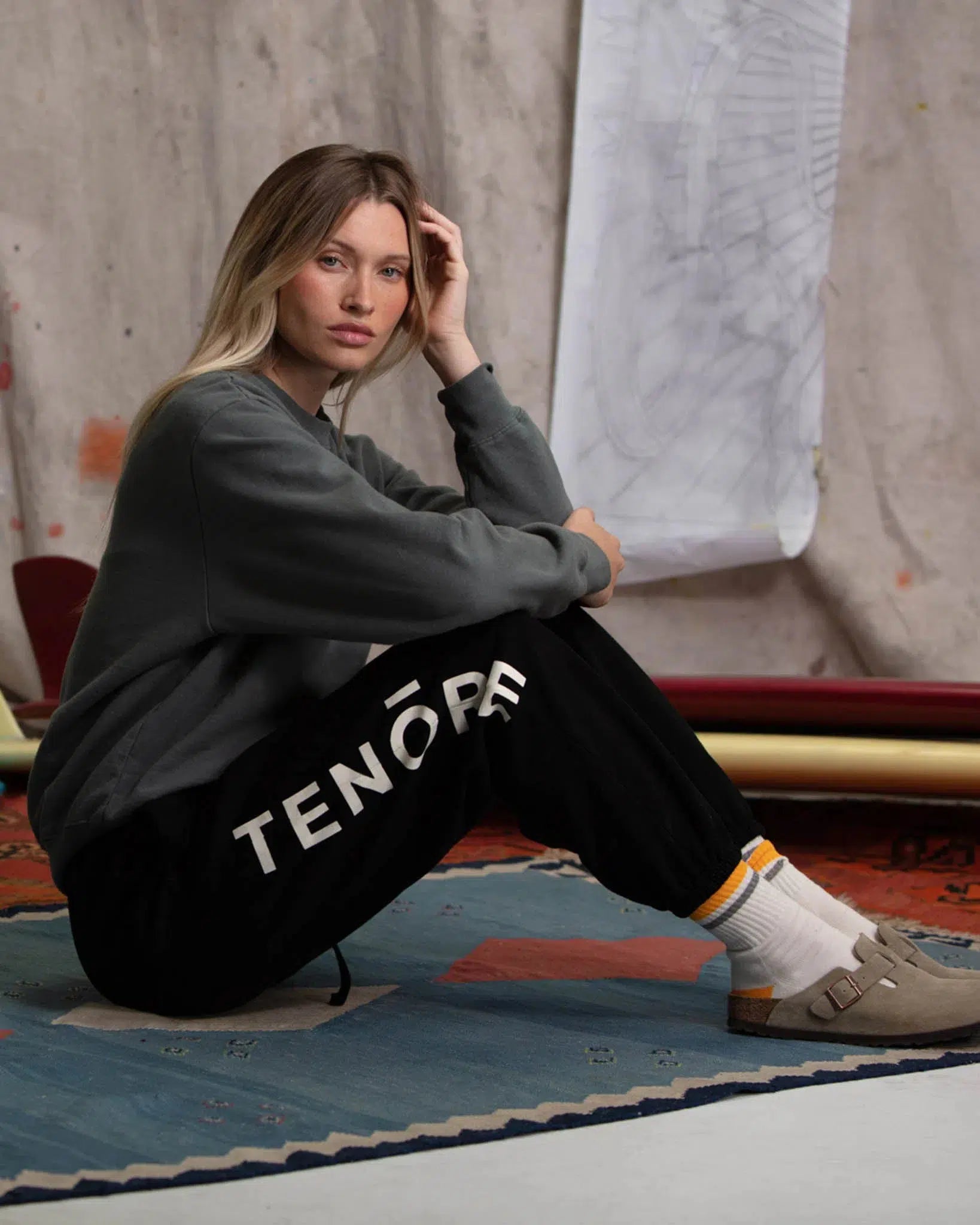 Logo Fleece Sweatpant-TENORE