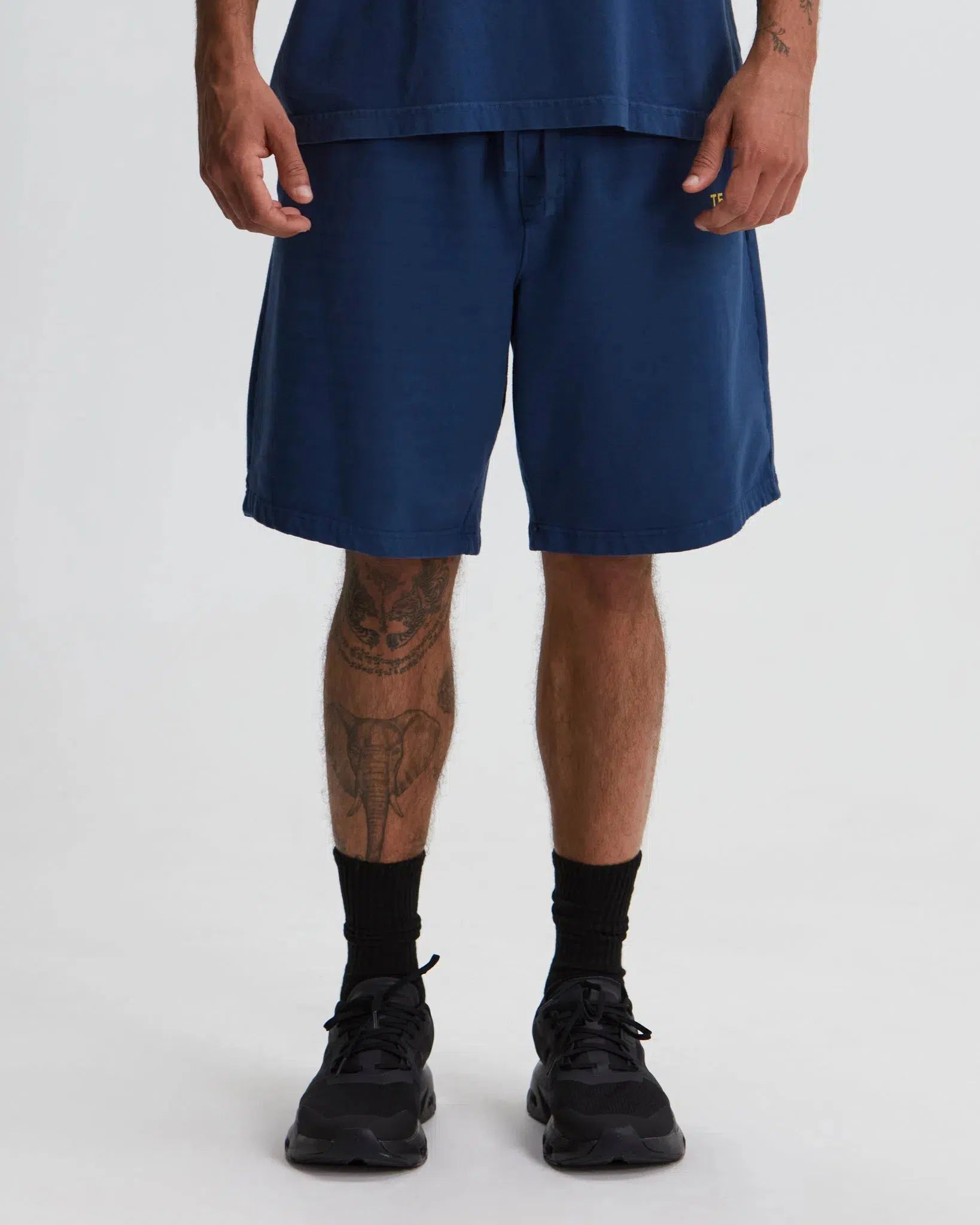 Logo Fleece Sweatshort-TENORE