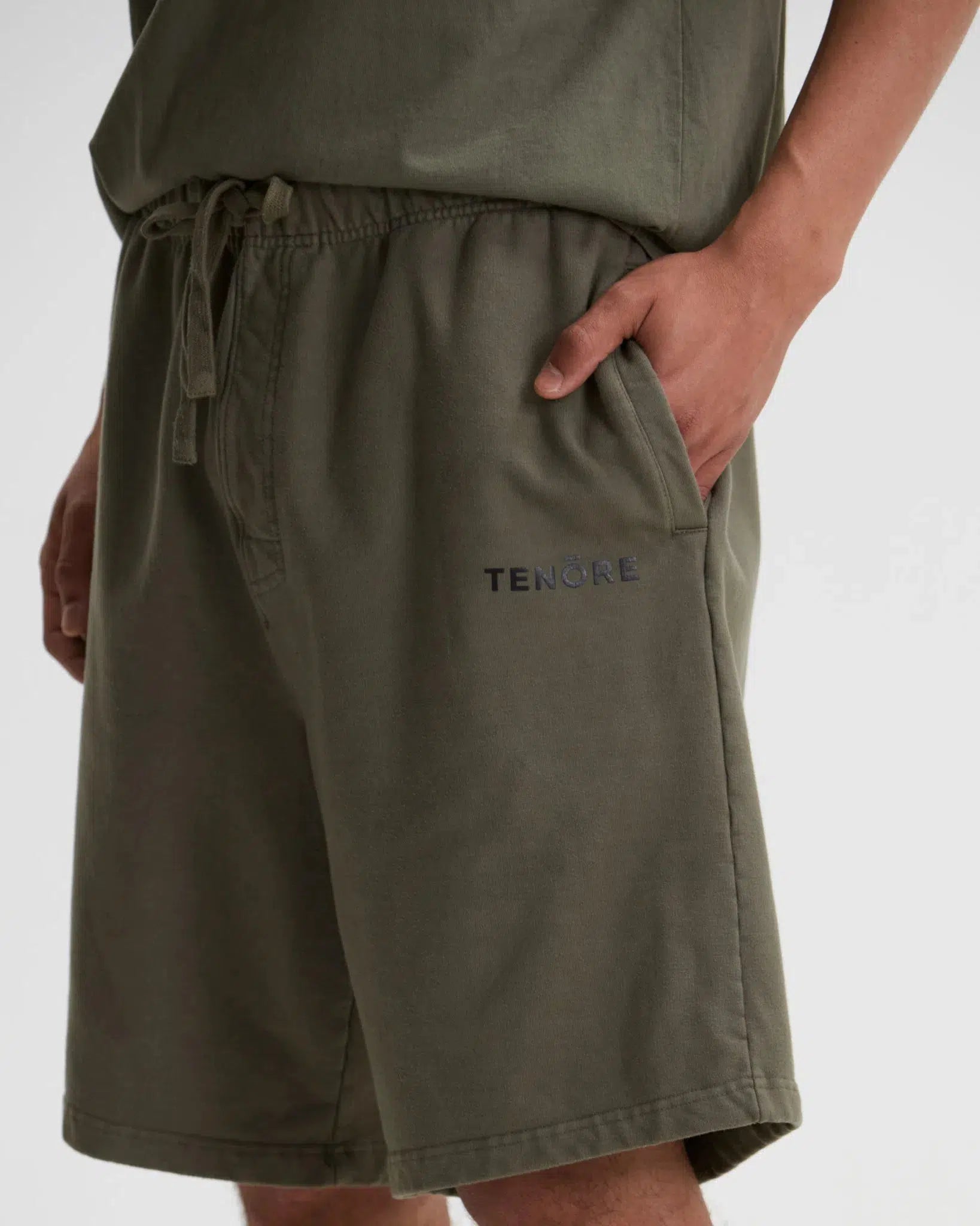 Logo Fleece Sweatshort-TENORE