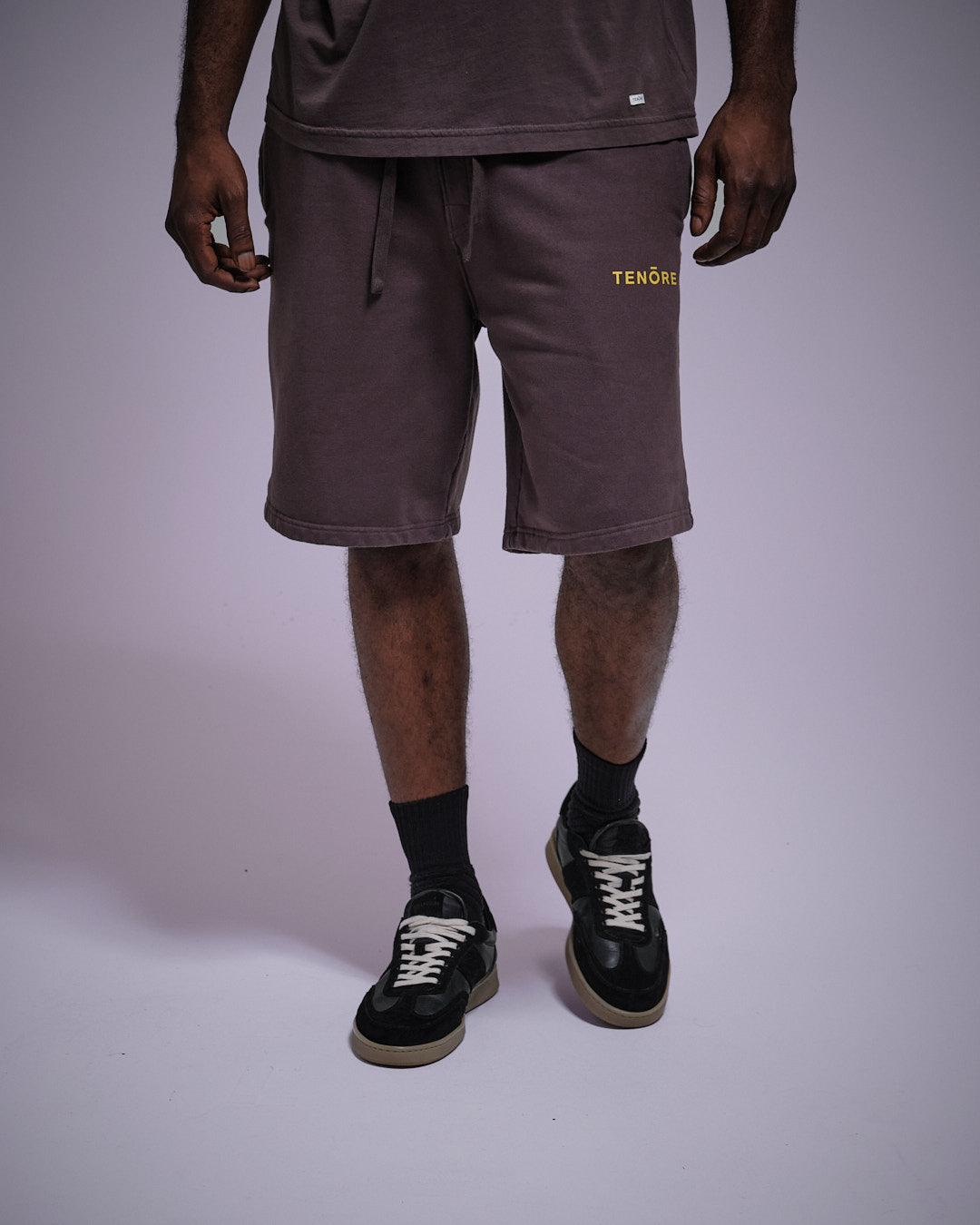 Logo Fleece Sweatshort-TENORE