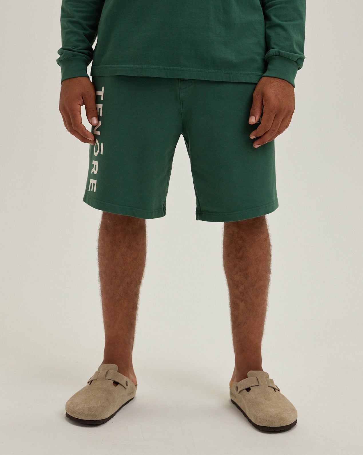 Logo Fleece Sweatshort-TENORE