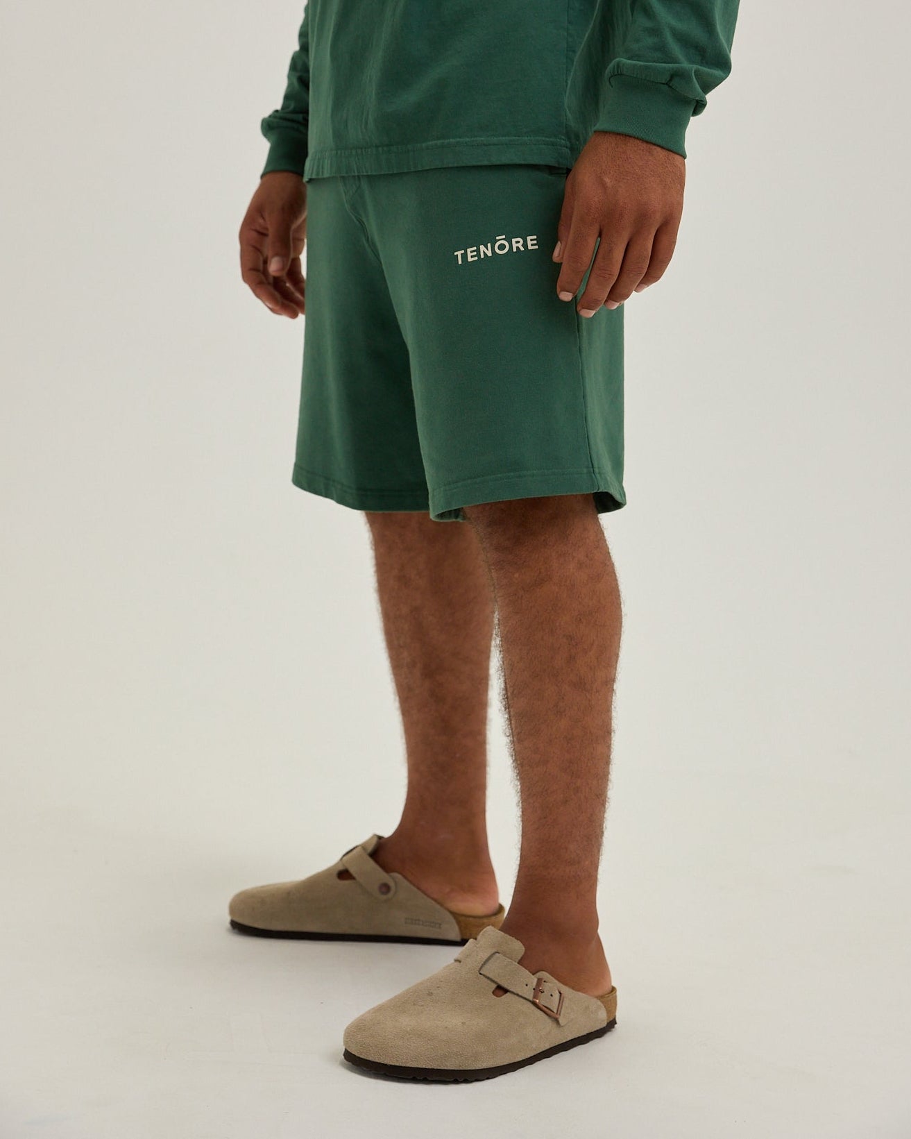 Logo Fleece Sweatshort-TENORE