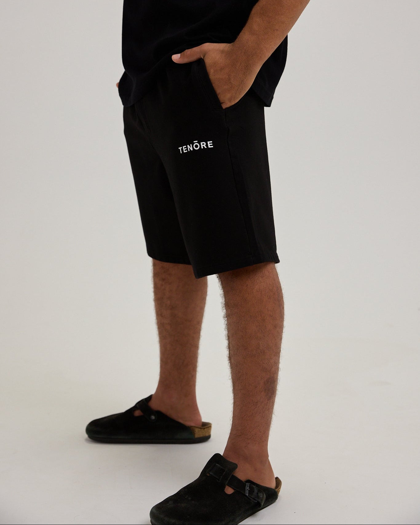 Logo Fleece Sweatshort-TENORE