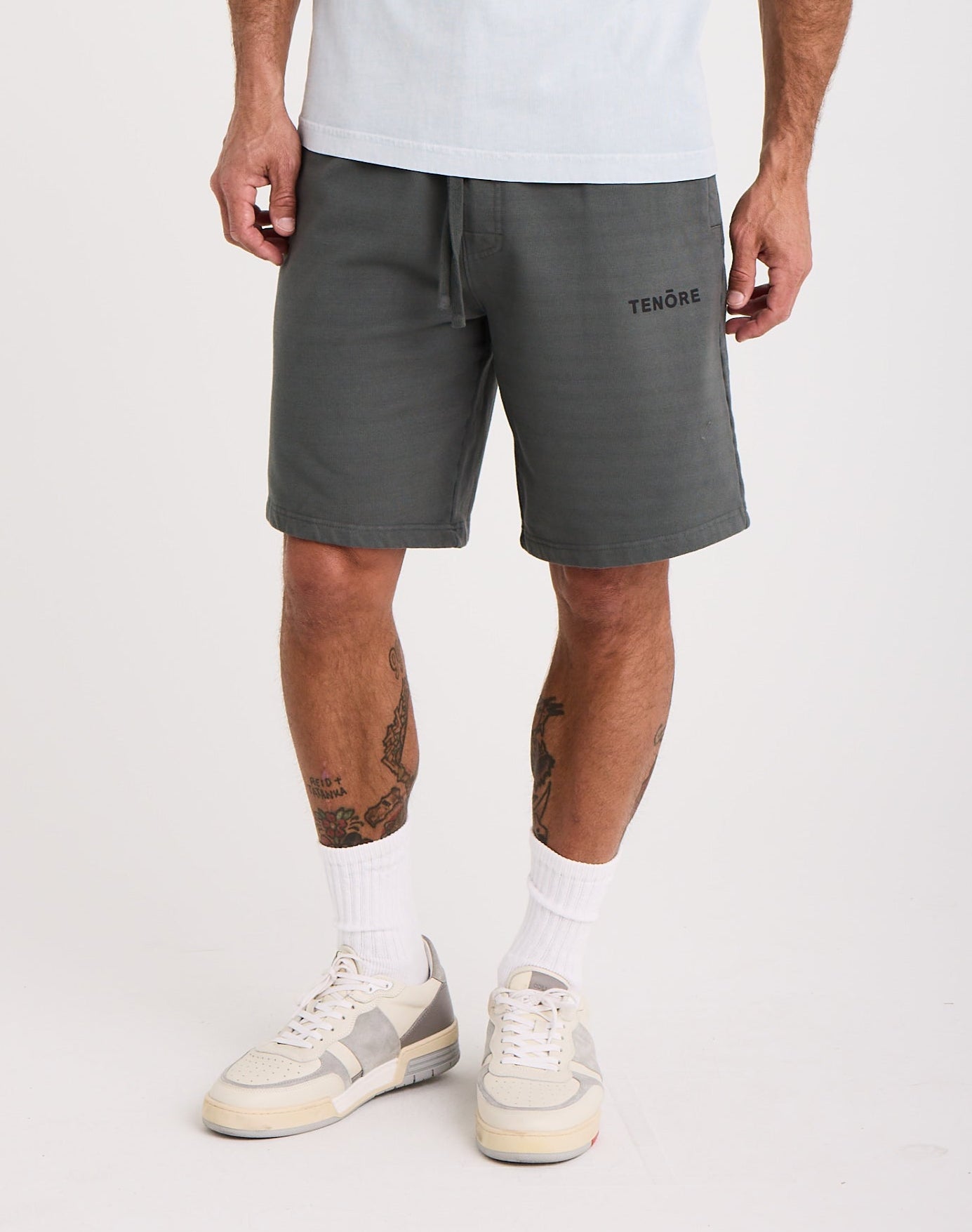 Logo Fleece Sweatshort-TENORE