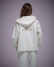 Logo Fleece Zip Hoodie-TENORE