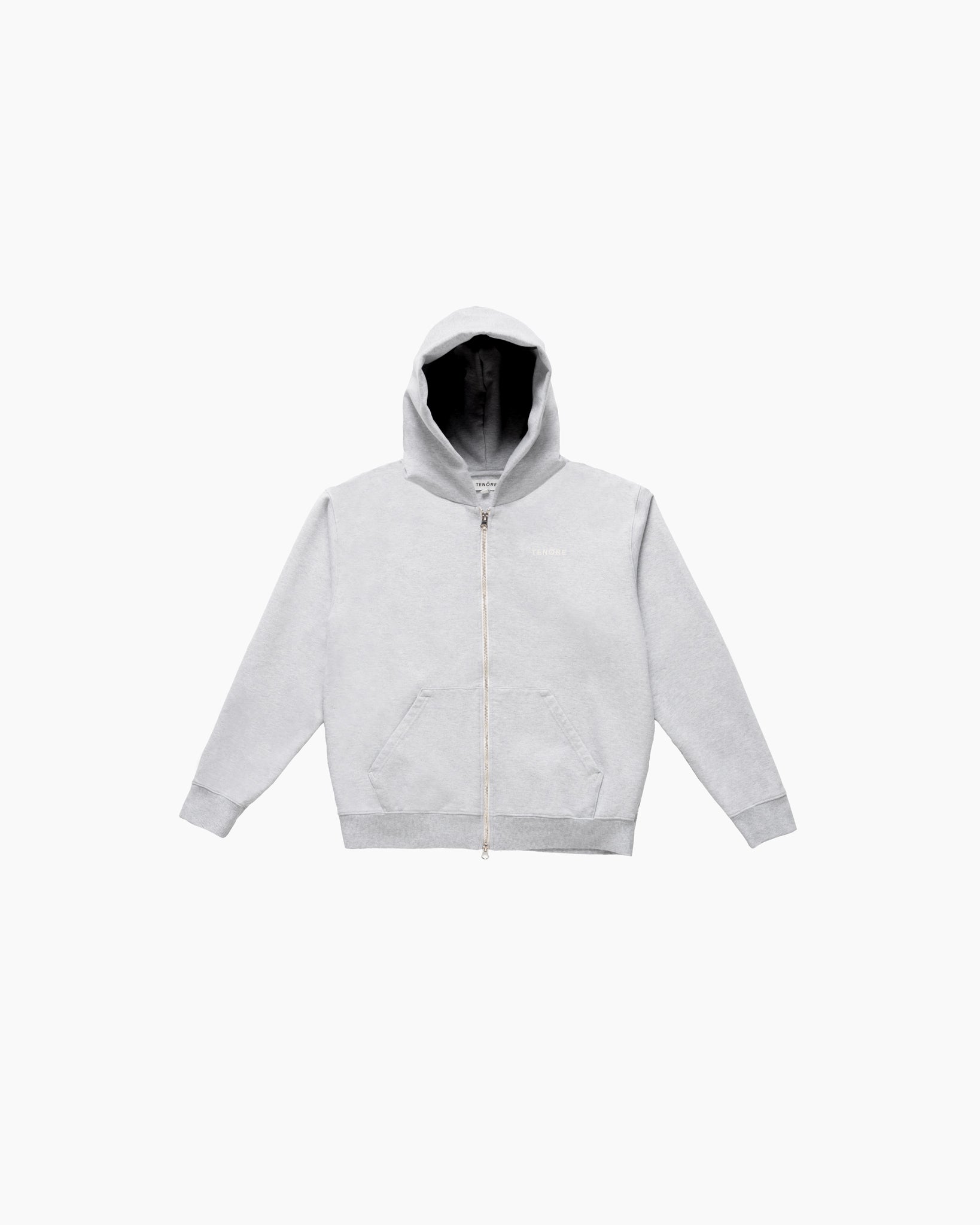 Logo Fleece Zip Hoodie-TENORE