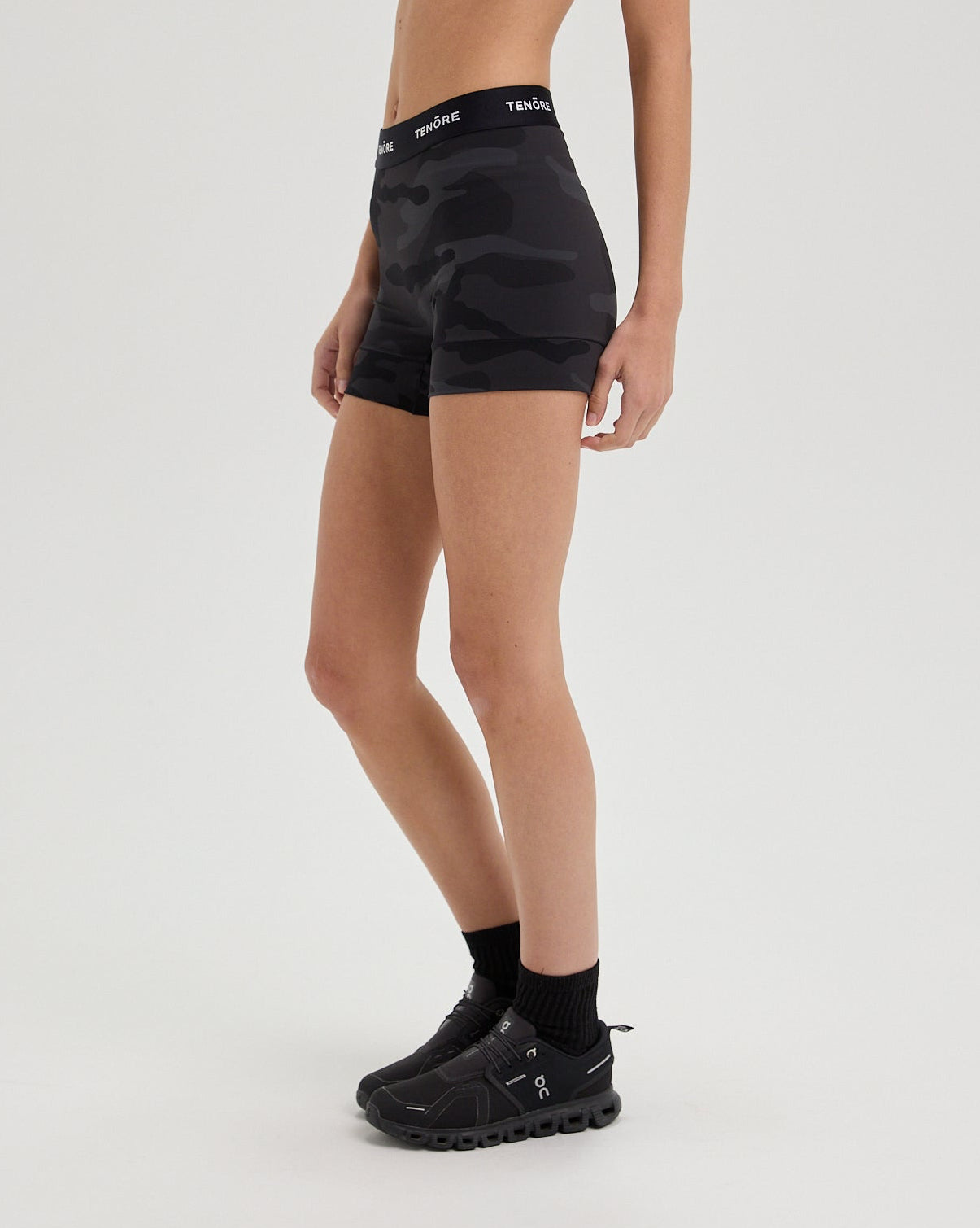 Logo High Waist Short-TENORE