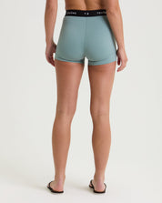 Logo High Waist Short-TENORE