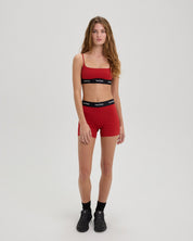 Logo High Waist Short-TENORE