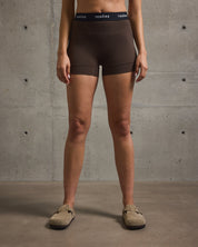 Logo High Waist Short-TENORE