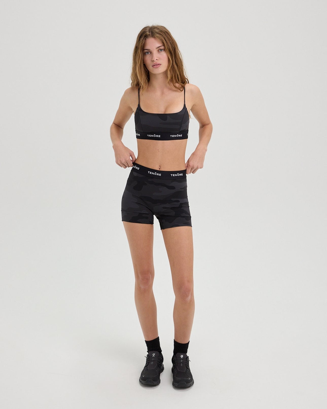 Logo High Waist Short-TENORE
