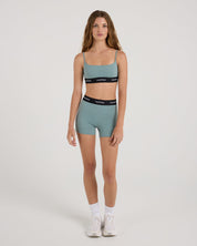 Logo High Waist Short-TENORE