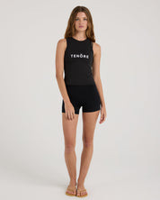Logo High Waist Short-TENORE