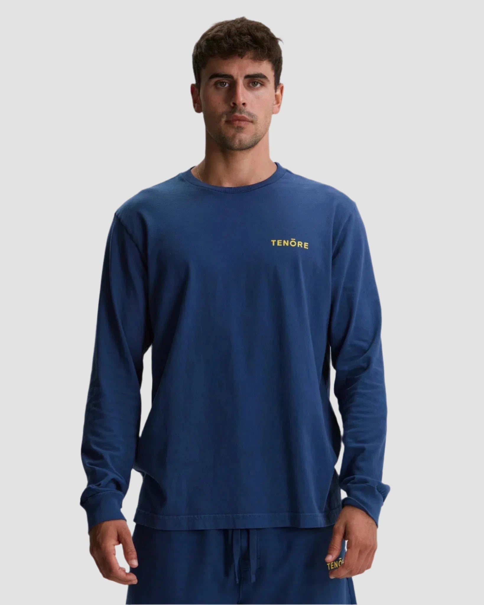 Left Chest Long Sleeve Tee-TENORE