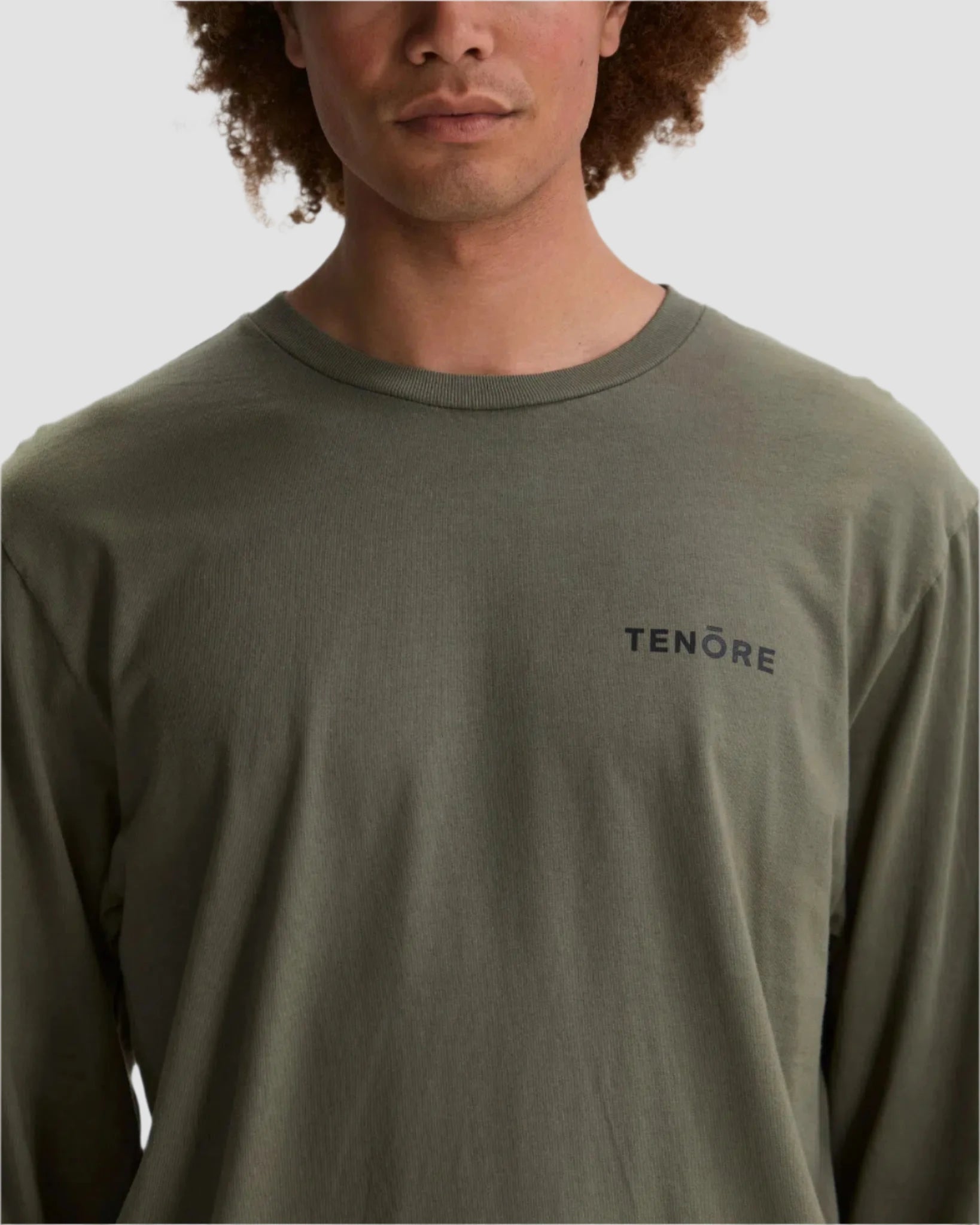 Left Chest Long Sleeve Tee-TENORE