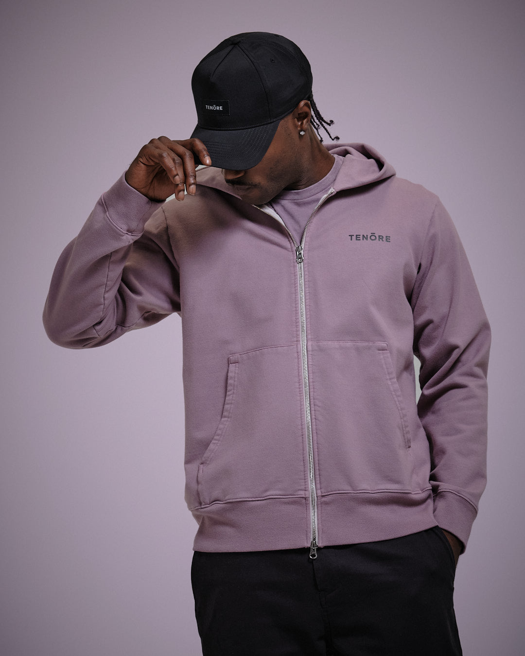 Logo Zip Fleece-TENORE