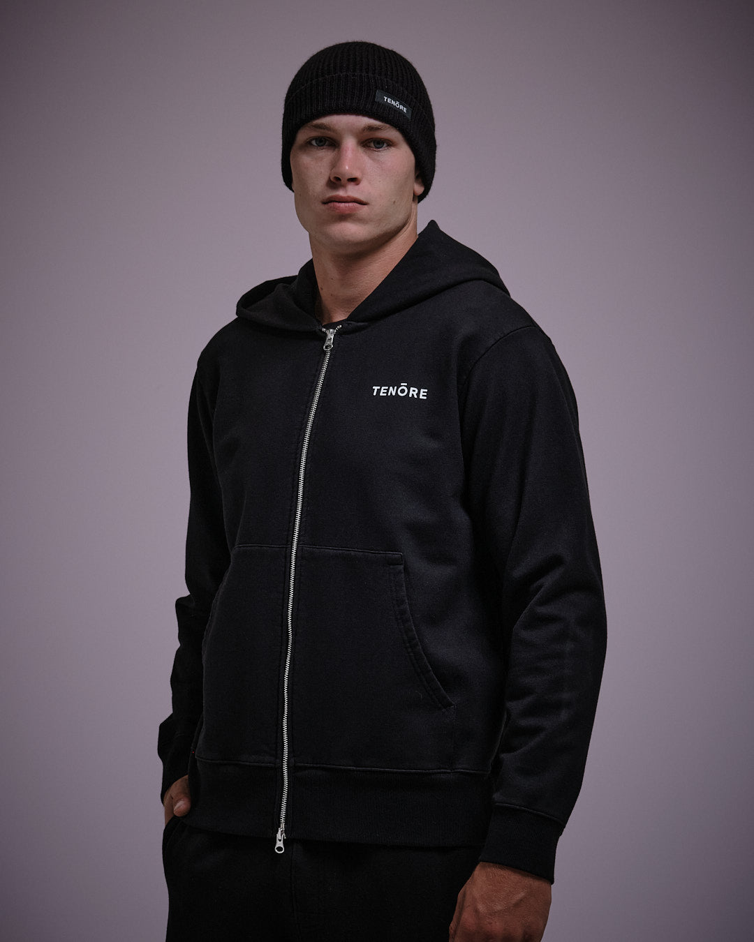 Logo Zip Fleece-TENORE