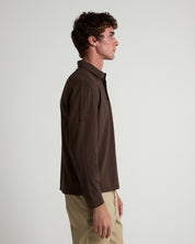 Long Sleeve 3 Button Rugby Polo-TENORE