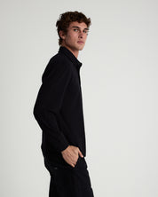 Long Sleeve 3 Button Rugby Polo-TENORE