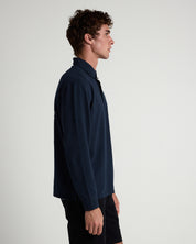 Long Sleeve 3 Button Rugby Polo-TENORE